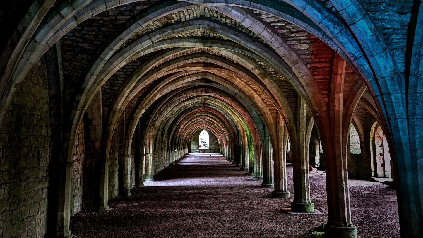 Fountains Abbey Gothic Cloister Hallway Bundle